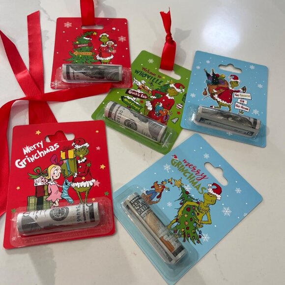 Grinch Christmas Ornament Money Holder 6 piece Set - Picture 2 of 2